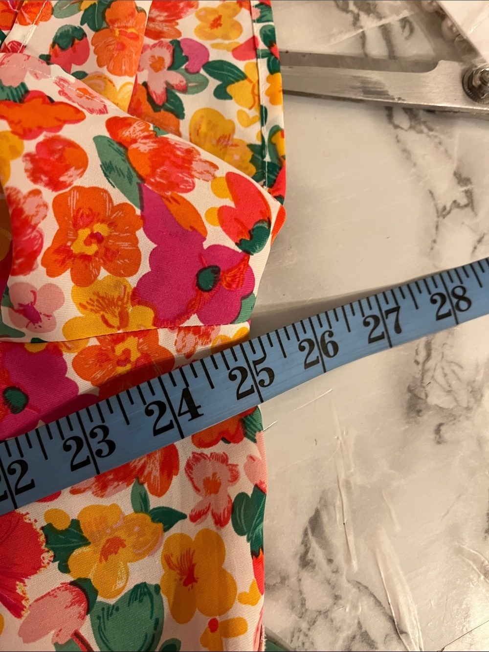 😍SHOW SPECIAL SHEIN PLUS Floral Short Sleeve Top Pink Orange Yellow Size 2X - Picture 4 of 8